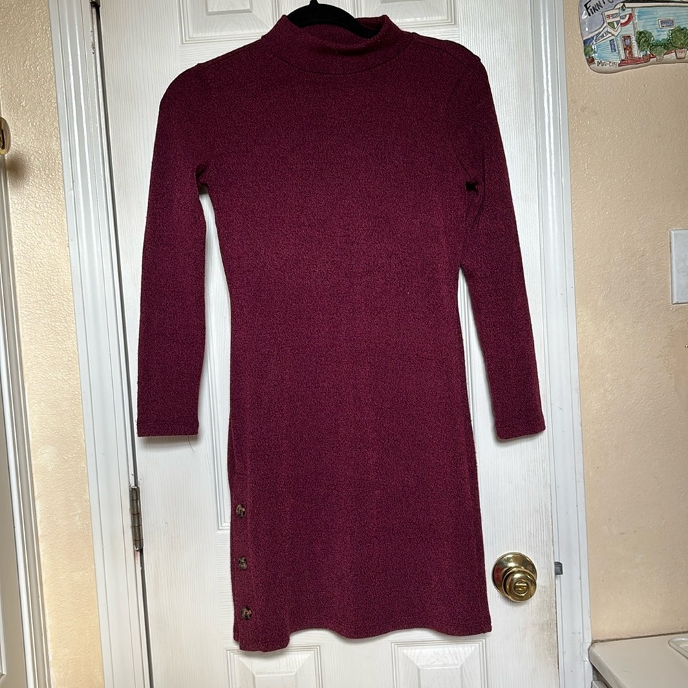 Banana Republic maroon sweater dress